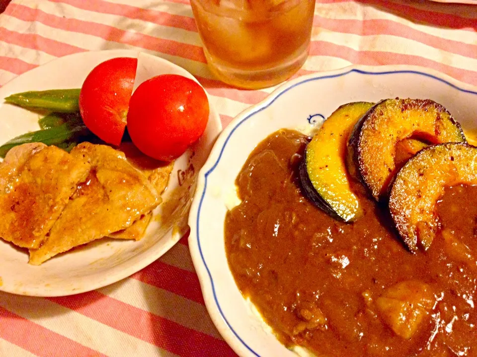 Snapdishの料理写真:久々にお豆腐ご飯にカレー|mari miyabeさん