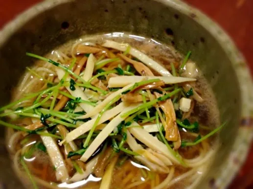 筍と金針菜の中華麺|まちまちこさん