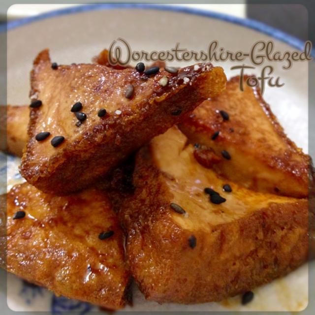 Worcester Sauce Glazed Tofu/Nyam 照ちゃん SnapDish[スナップディッシュ] (IDqPHjba)