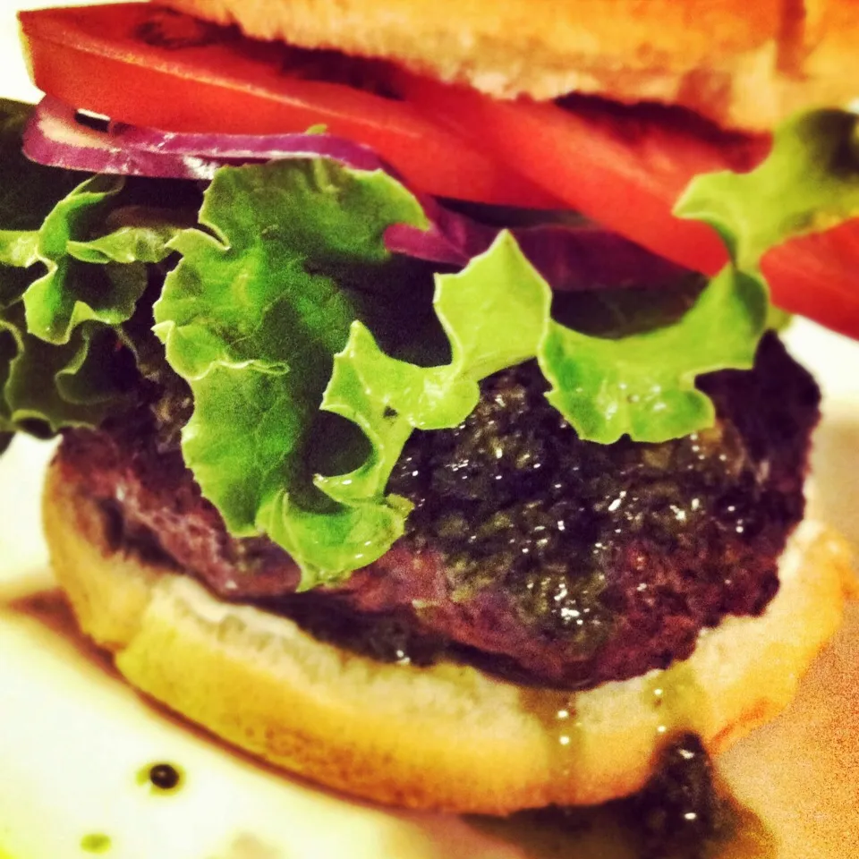 Habanero burger with Chimichurri sauce. 😆|mamaeriさん