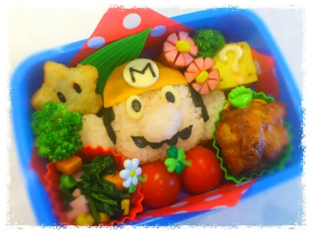 ｷｬﾗ弁♪マリオ弁当(*´∇｀*)|るんさん