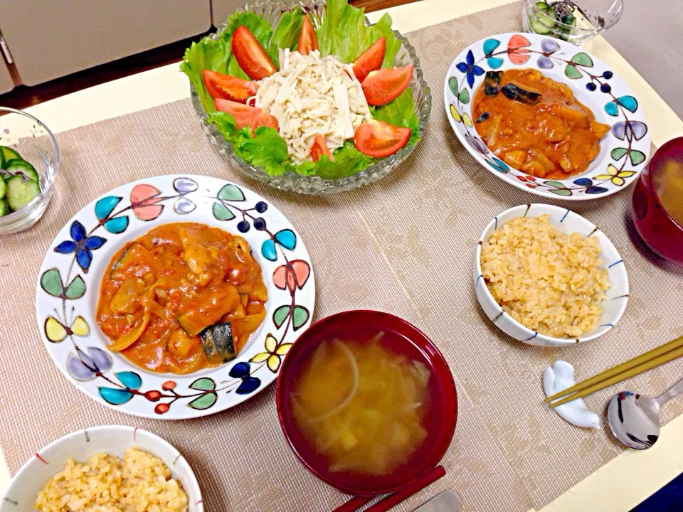 かぼちゃと鳥肉のトマト煮込み|かおりさん