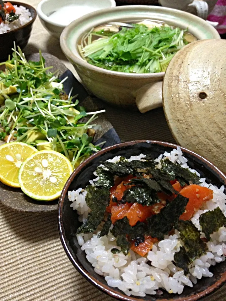 Snapdishの料理写真:小鍋で湯豆腐♪|きゃおさん