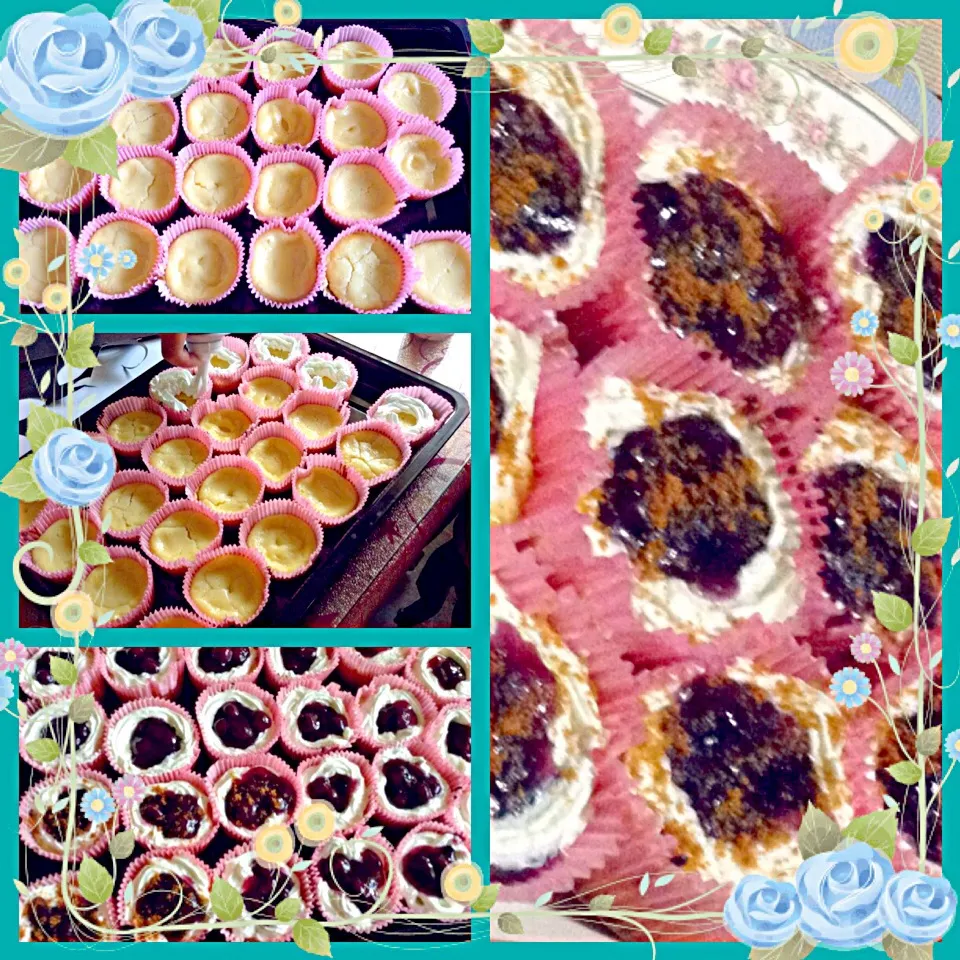 Blueberry Creamcheese cupcakes|BeChai Bumanglagさん