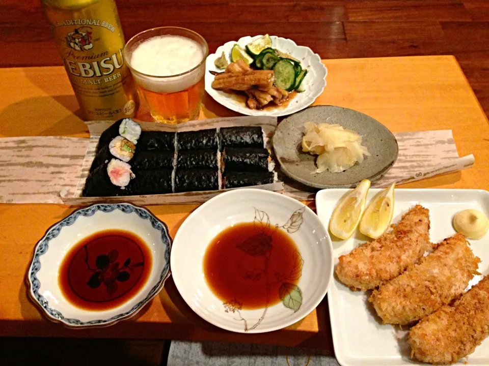 出張帰りの夕食|あきらさん