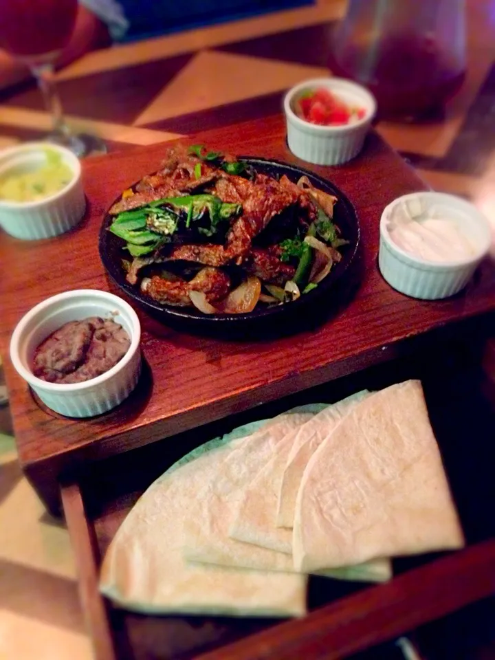 Fajita with flank steak, Authentic Mexican food @iguana|小環さん