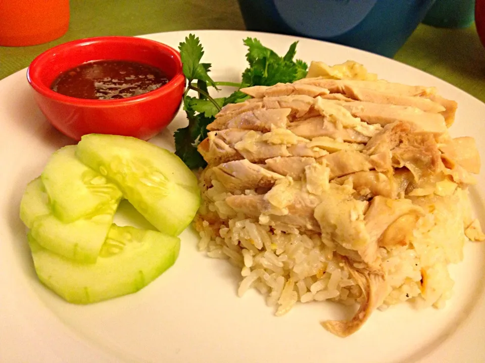 Snapdishの料理写真:kao mun kai by my bf :)|Lukkaew_Lkさん