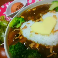 残ったポトフに豚バラとカレールウを加えてリメイクカレーライス☆ゴロゴロ野菜のカレーよりも子供達食べます!!!|Rieさん