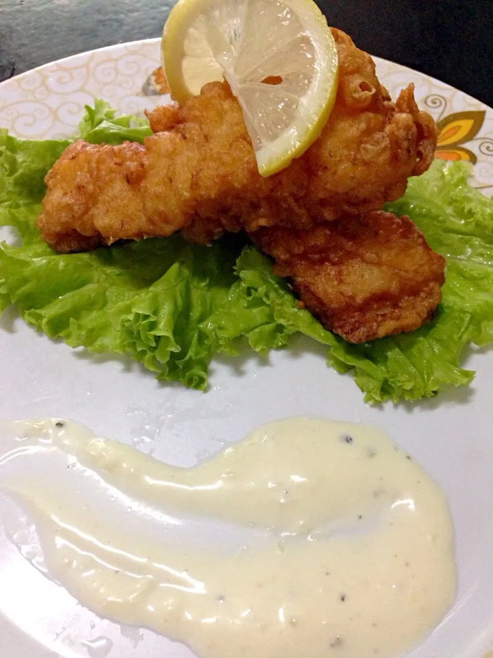 fish fillet with tartar sauce|josielyn bolisayさん