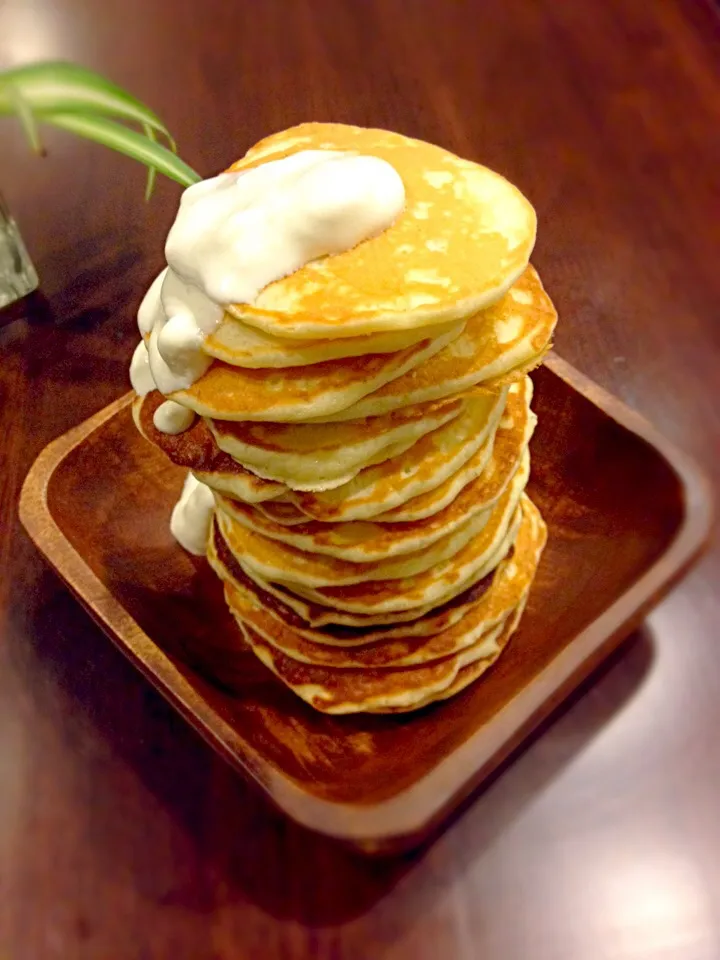 Too stacked pancakes !|LISAさん