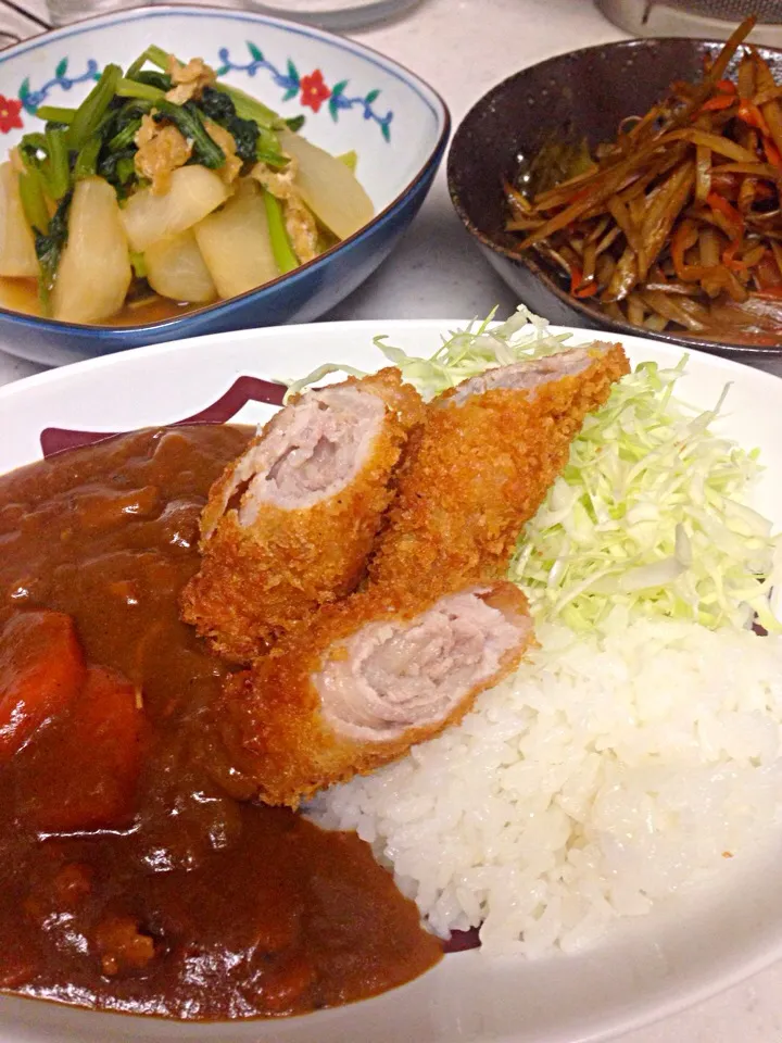 Snapdishの料理写真:巻き巻きかつカレー|Riekoさん