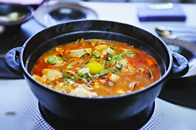 해물 순두부찌개 spicy soft tofu stew with seafood|제니 [Jenny]さん