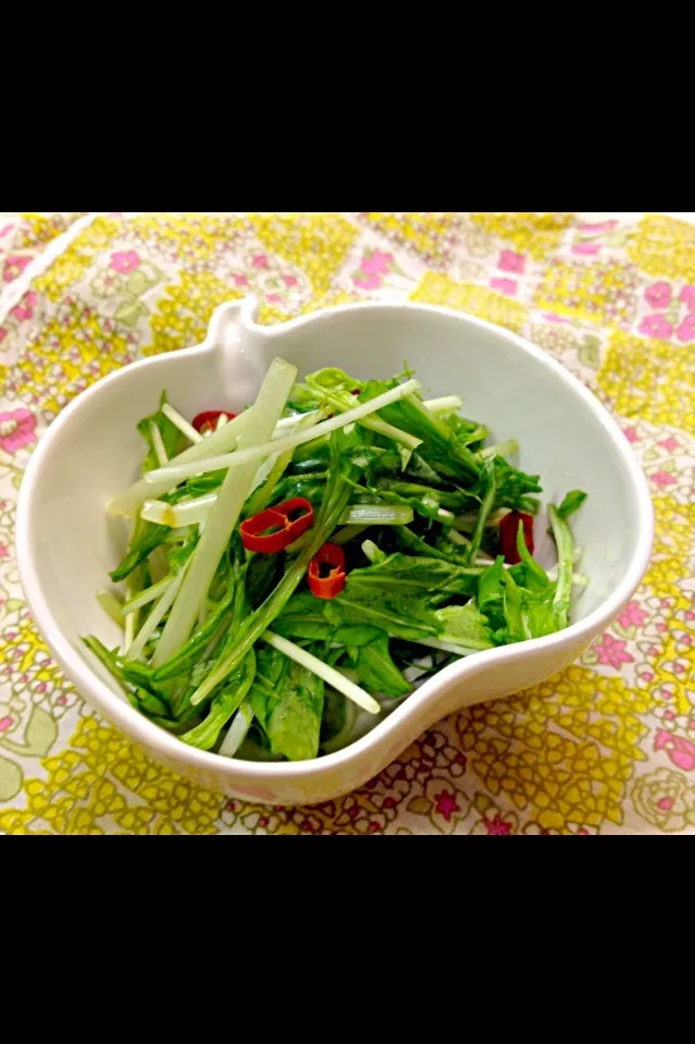 ゆきもん(・ω・)さんの料理 水菜の浅漬け|Yukiさん