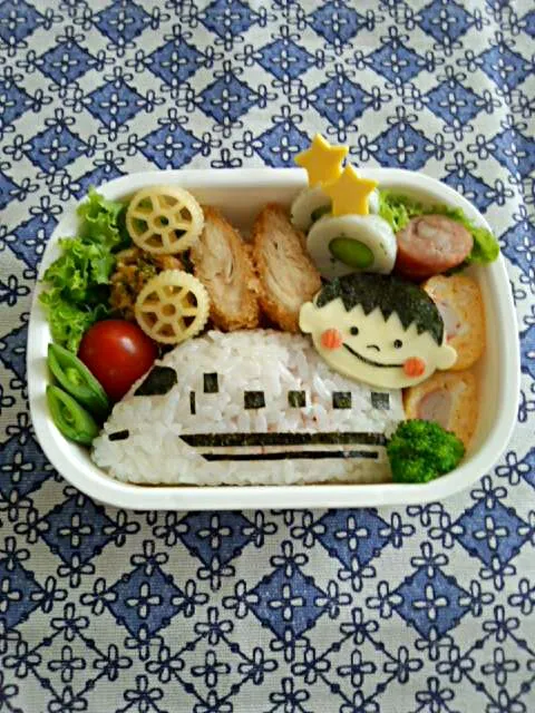 N700系新幹線お弁当　～息子も乗せて(๐^╰╯^๐)♪～|Junkoさん