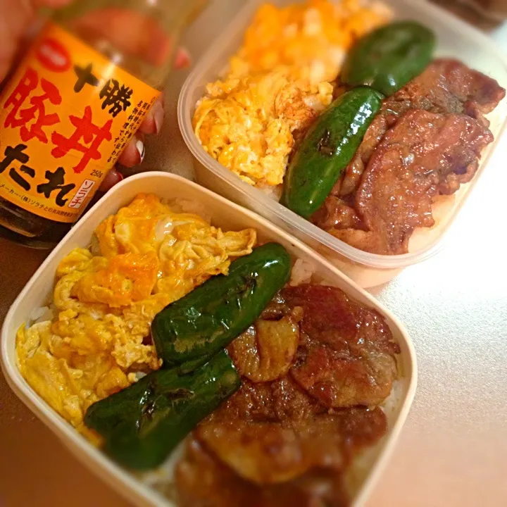 Snapdishの料理写真:豚丼弁当|パパパパパさん