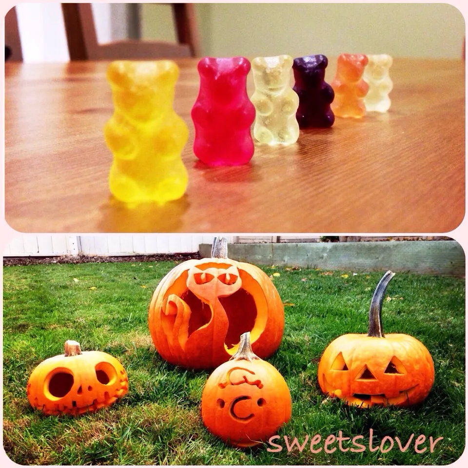 Gummy bears と Jack‐o'‐lantern|くぅさんさん