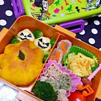 Snapdishの料理写真:かぼちゃぱん弁当|hamuの母さん