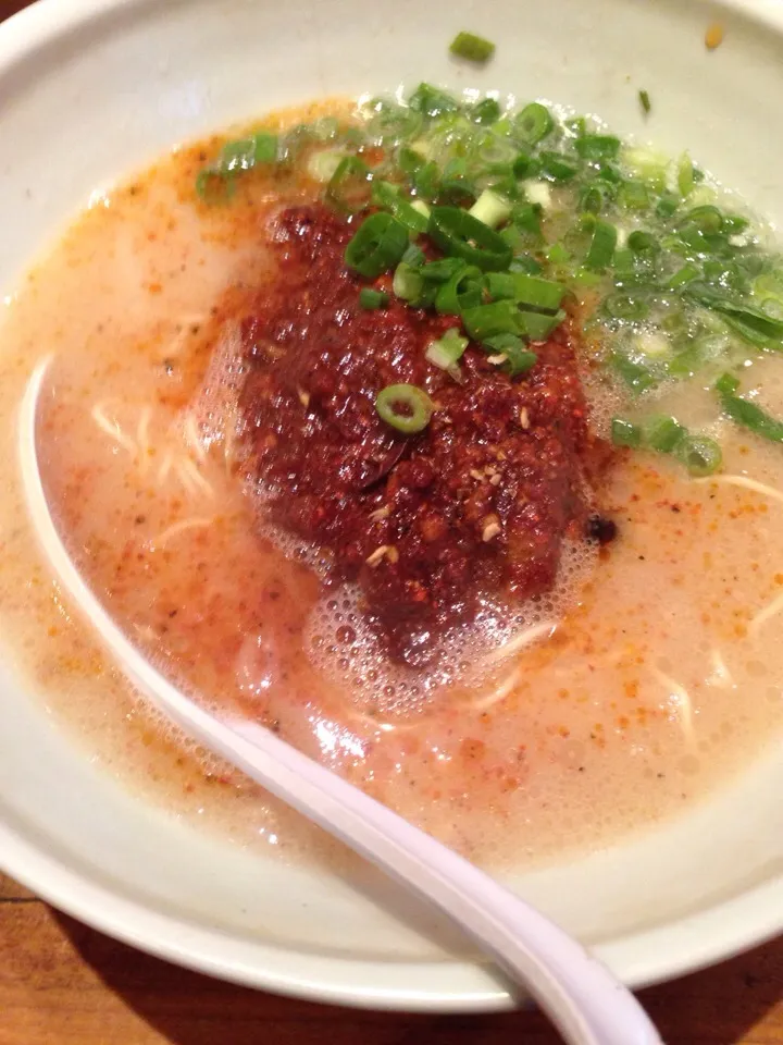 からか麺 超辛 麺かため|中華蕎麦 銀時さん