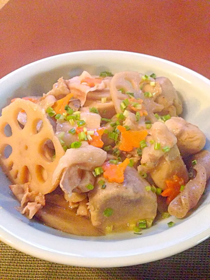 Simmered taro, burdock&pork☆里芋・ごぼうの豚バラ煮|🌈Ami🍻さん