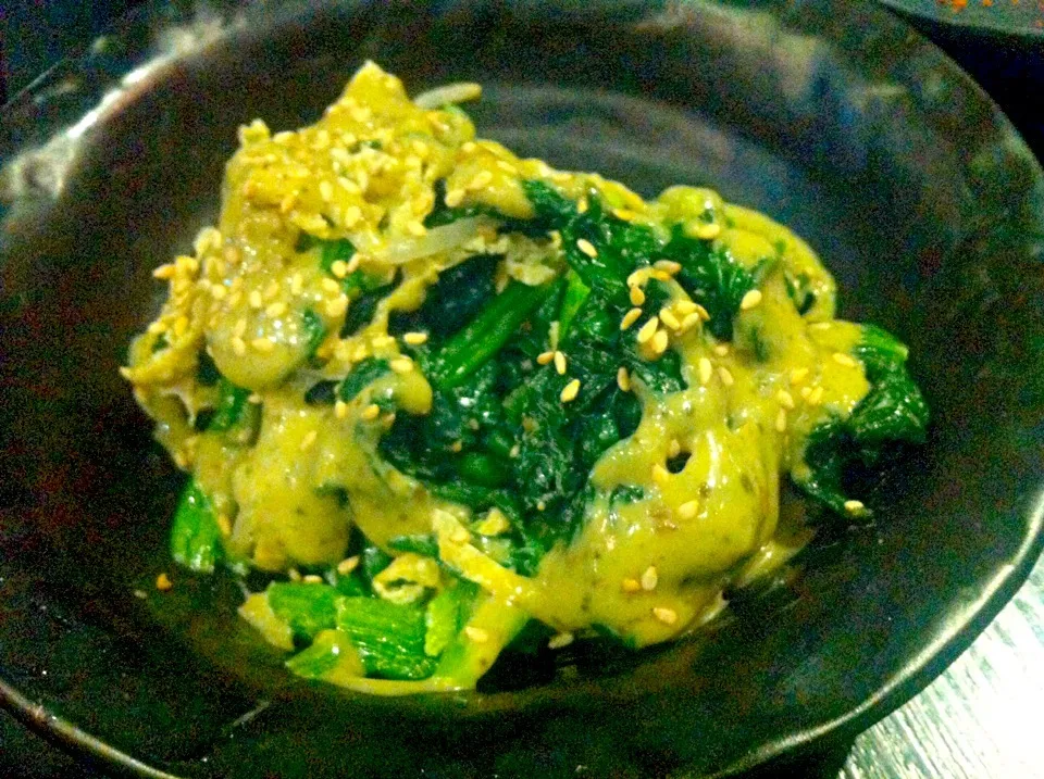 Sesame spinach salad|skyblueさん