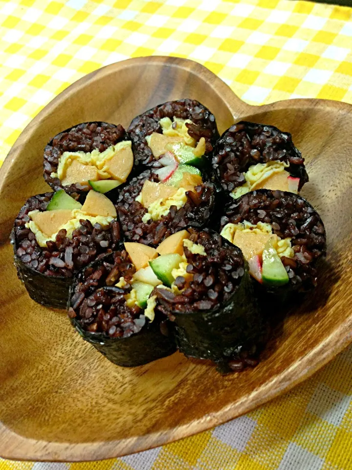 My homemade brown rice sushi|PhUnGさん