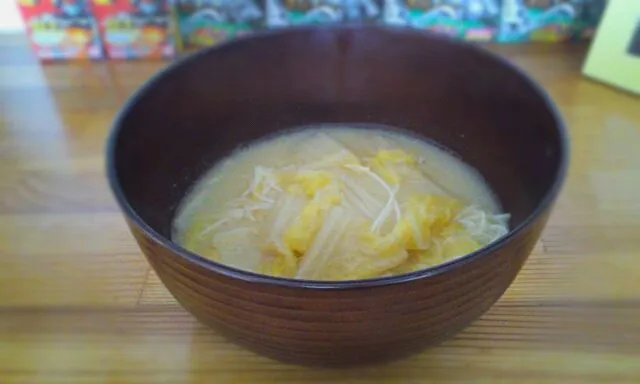 超ずぼら、白菜の味噌汁そうめん|サイダーさん