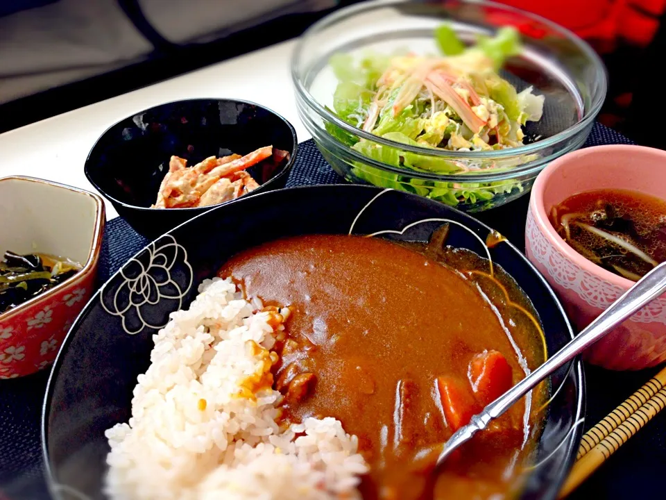 Snapdishの料理写真:肉じゃがリメイク！！お昼のカレー|maipuさん