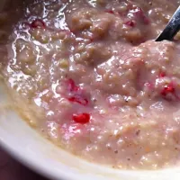 Porridge w/ brown sugar and raspberries|emily mcleanさん