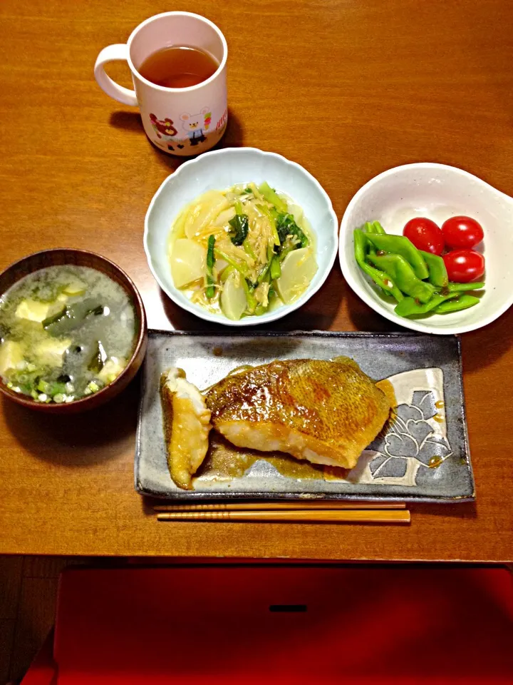 メロの照り焼きと蕪の貝柱あんかけ|リンコさん