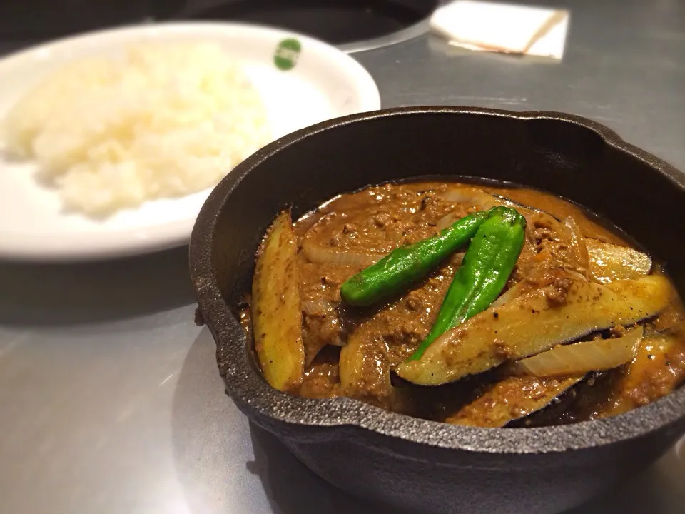 秋茄子の旨味噌キーマカレー|hirotomoさん