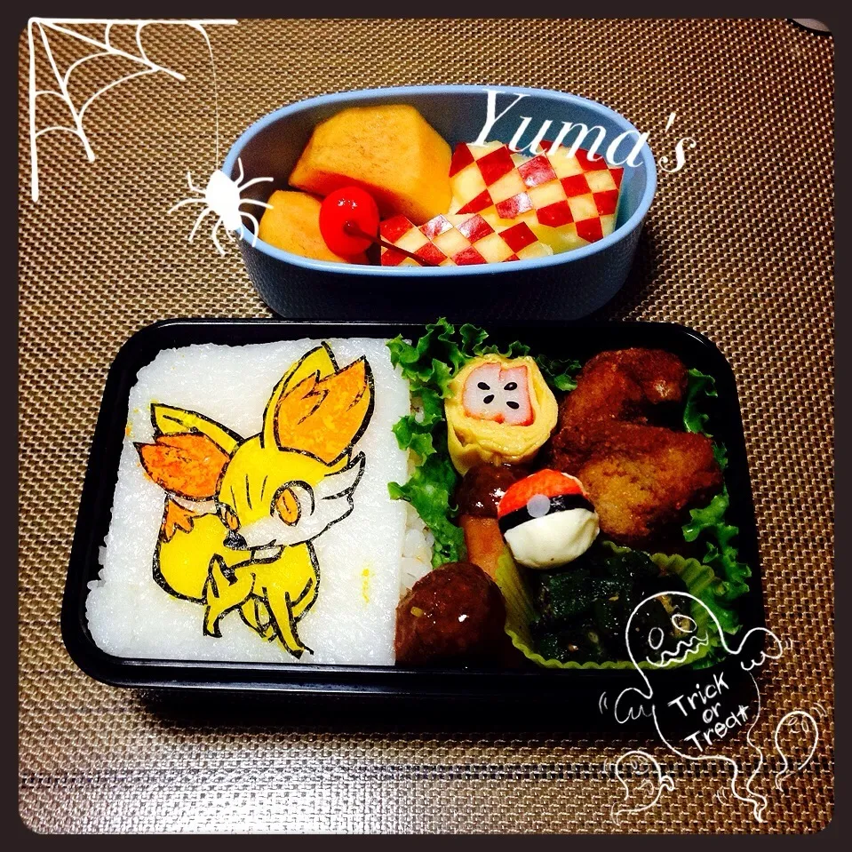 息子弁当 ポケモンのフォッコ☆|akkoさん