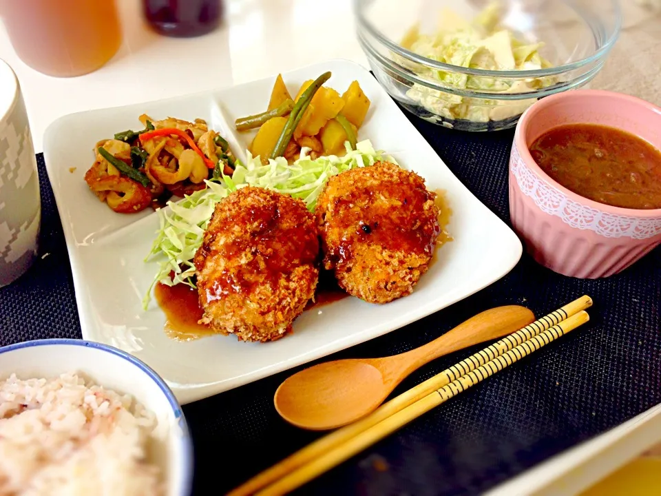 マグロのアラメンチカツ定食|maipuさん