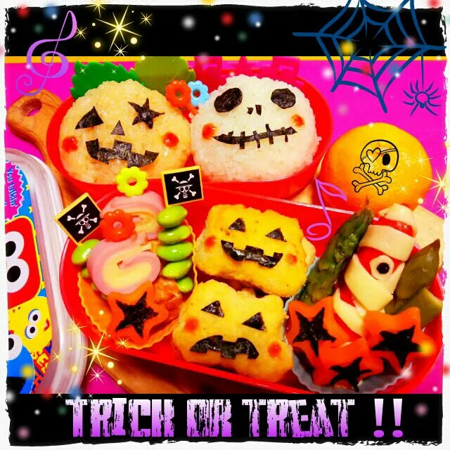 Halloween遠足弁当 ★,+:｡☆.*・+｡|ゆいまんさん