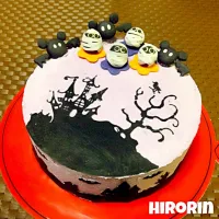 Snapdishの料理写真:紫芋とチョコのハロウィンケーキ🎃♡