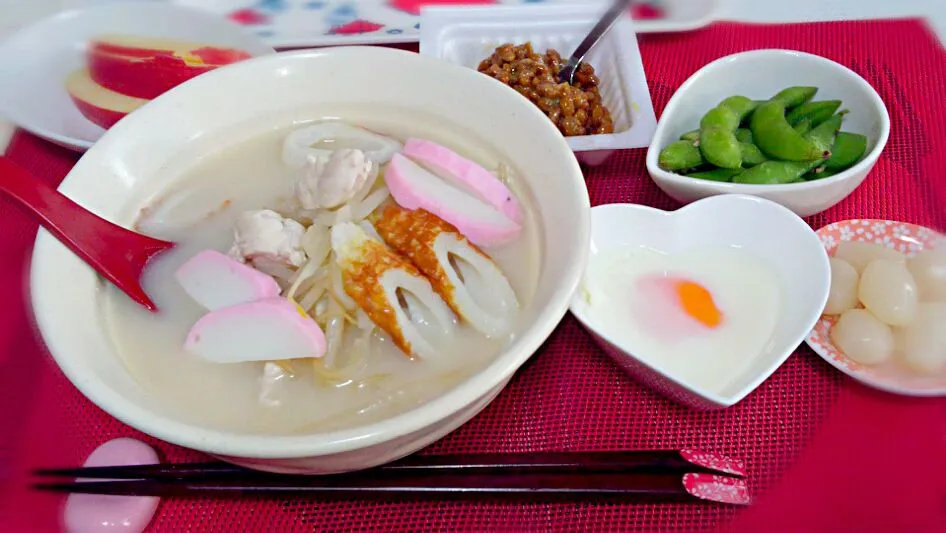 Snapdishの料理写真:お昼ご飯。(*･･*)♪|ハートがポッポさん