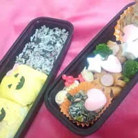 Snapdishの料理写真:ﾊﾛｳｨﾝ旦那さまお弁当(*´ω`*)|Akimoto Honamiさん