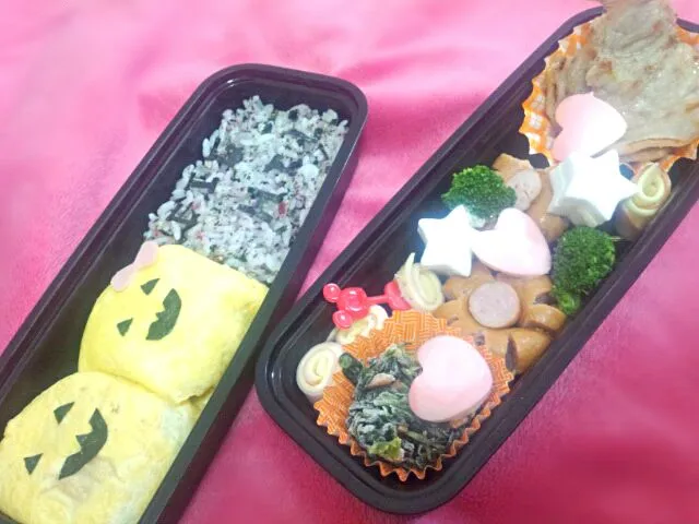 Snapdishの料理写真:ﾊﾛｳｨﾝ旦那さまお弁当(*´ω`*)|Akimoto Honamiさん