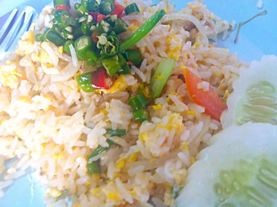 Kao pad Kai (Thai fried rice with chicken)|Jorge Bernal Márquezさん