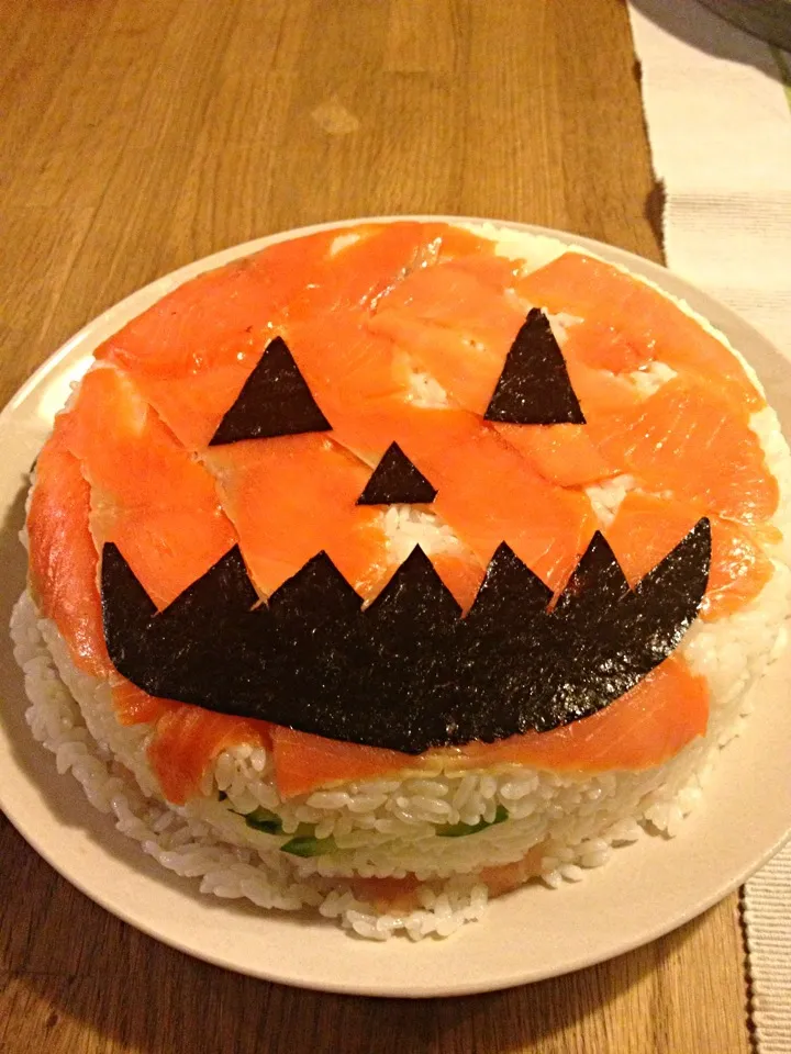 Snapdishの料理写真:ハロウィンケーキ寿司|みわさん