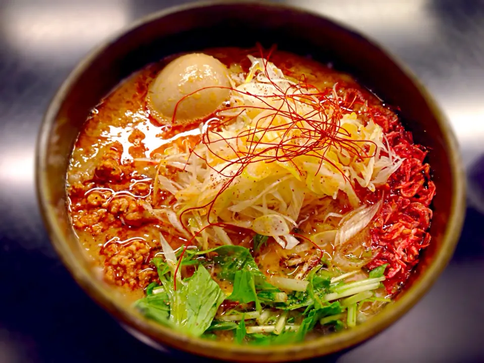 胡麻味噌坦々麺+味卵&白髪葱|田中 明子さん