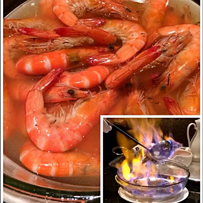 Snapdishの料理写真:Shrimps cooked in rose wine|Doris Wong 🐰さん