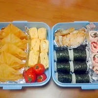 Snapdishの料理写真:こどもの日　簡単弁当|Asukaさん