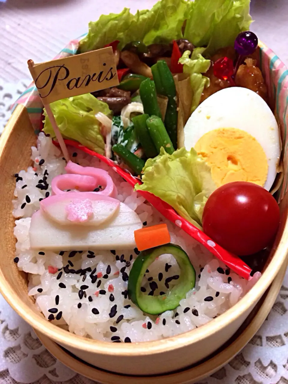 ゆっぴーઈ(◕ั◡◕ั)*ﾟ*♡のお弁当
〝今日はパリジェンヌ気分？💕〟|kumiさん