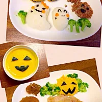 Snapdishの料理写真:ハロウィンプレート！|sakiさん