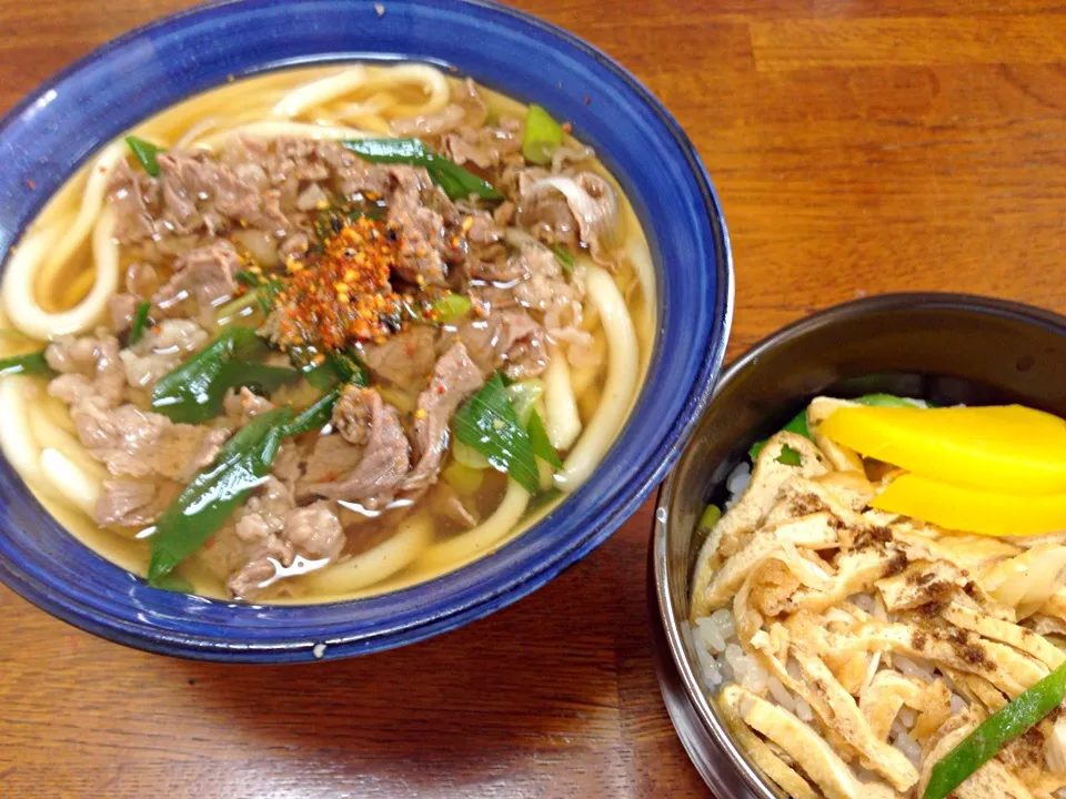 肉うどんミニキツネ丼|Hirohisa Yamamotoさん