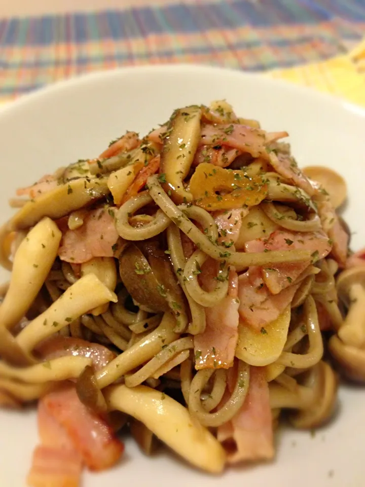 お蕎麦を和風パスタに！|ちぇさん