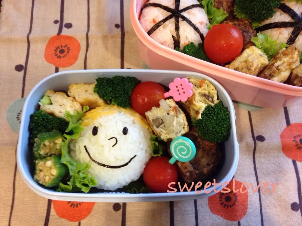 Snapdishの料理写真:娘＋自分のお弁当|くぅさんさん