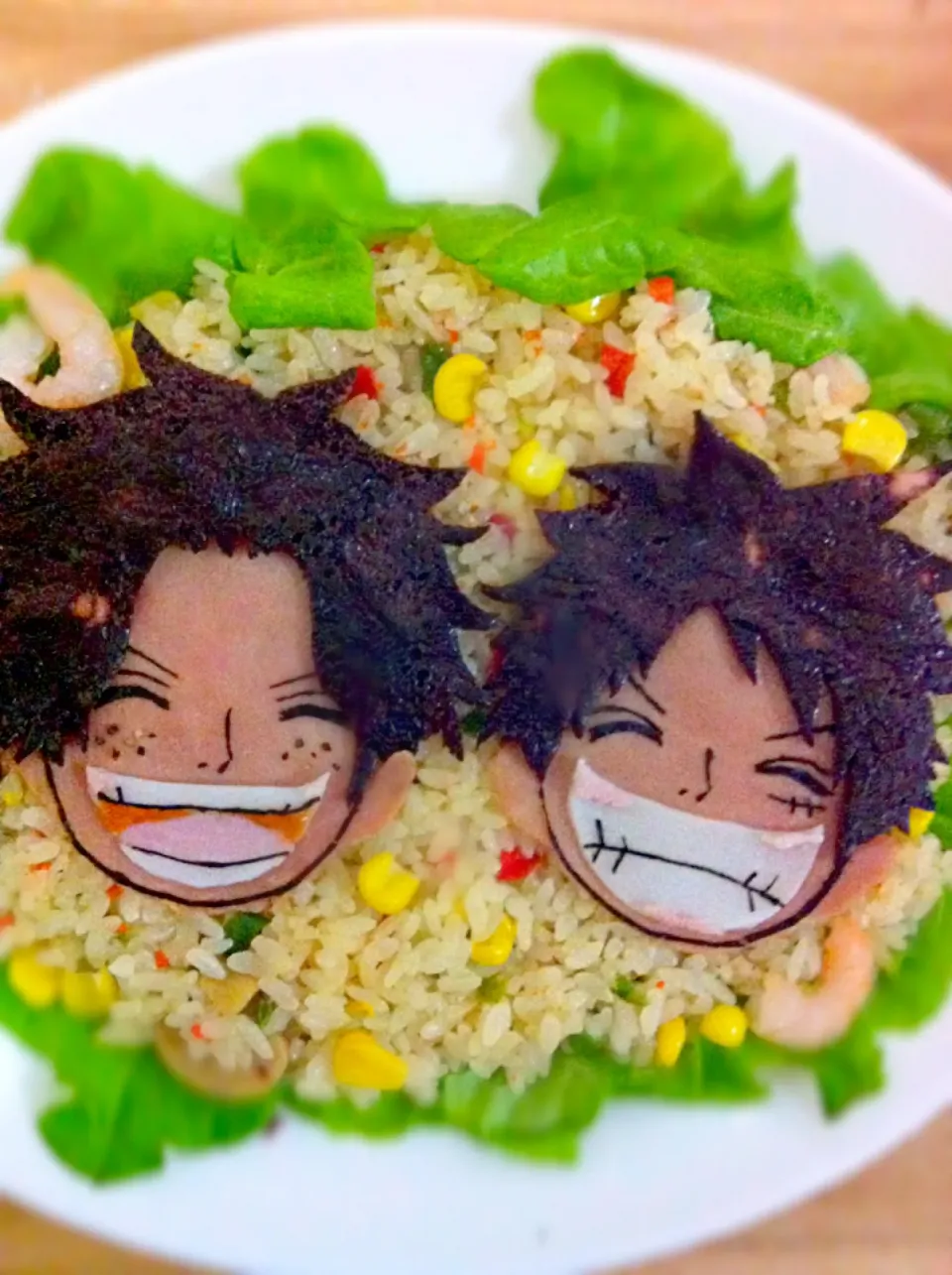 Snapdishの料理写真:ONE PIECE エースとルフィ|sakuさん