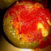 Snapdishの料理写真:Cajun stuffed peppers|Kookeyzさん