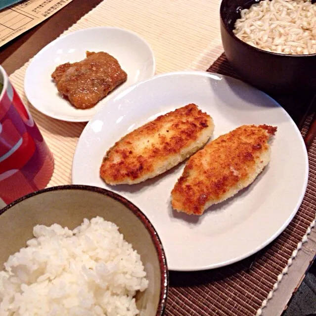 サーモンチーズ焼き 鯖南蛮漬け うどん|さるさん